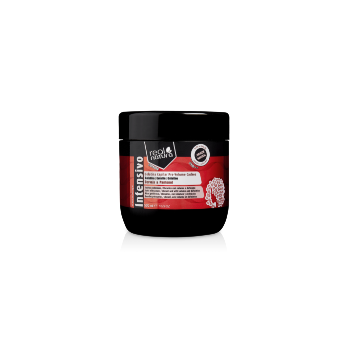 REAL NATURA GELATINA CAPILAR PRO-VOLUMEN RIZOS 500 ML