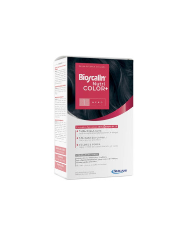 BIOSCALIN NUTRI COLOR+ COLORAÇÃO PERMANENTE PRETO