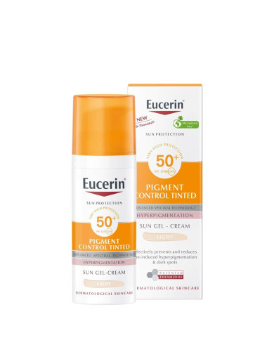 EUCERIN SUN GEL CREME PIGMENT CONTROL TINTED LIGHT SPF 50+ 50ML