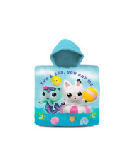 CASA DE BONECAS DA GABBY PONCHO DE BANHO DE ALGODÃO