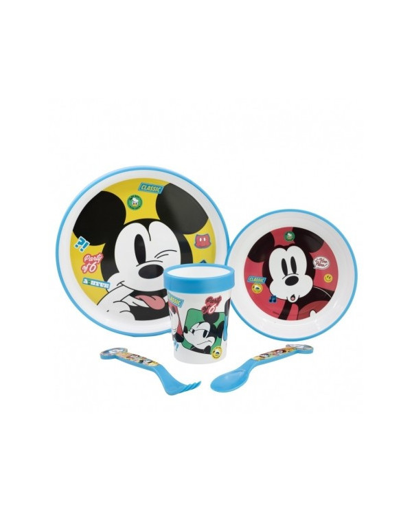 MICKEY MOUSE CONJUNTO PREMIUM REFEIÇÃO 5 PEÇAS