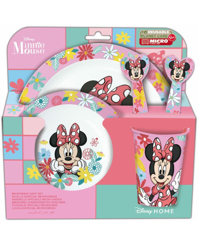 DISNEY MINNIE CONJUNTO REFEIÇÃO 5 PEÇAS
