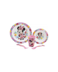 DISNEY MINNIE CONJUNTO REFEIÇÃO 5 PEÇAS