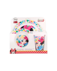 MINNIE MOUSE CONJUNTO REFEIÇÃO 3 PEÇAS