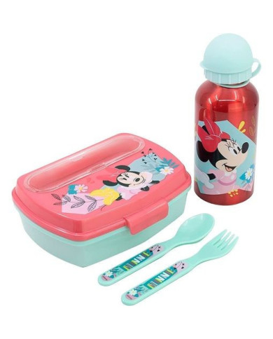 MINNIE MOUSE CONJUNTO LANCHEIRA 4 PEÇAS