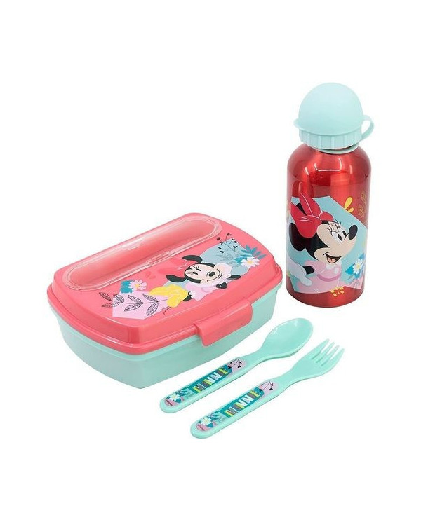 MINNIE MOUSE CONJUNTO LANCHEIRA 4 PEÇAS