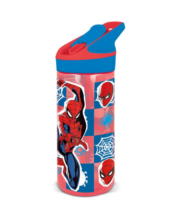 SPIDER-MAN GARRAFA COM PALHINHA  620 ML