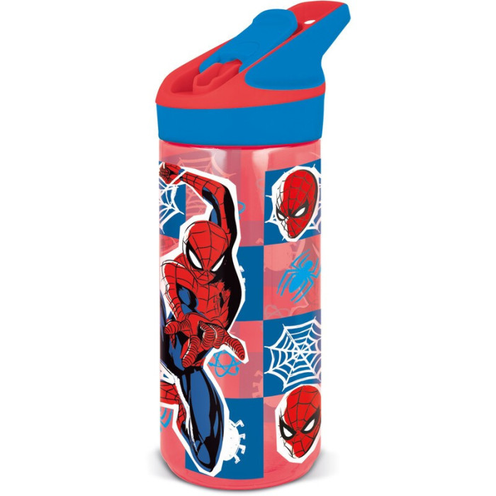 SPIDER-MAN GARRAFA COM PALHINHA  620 ML