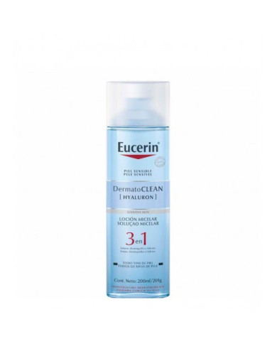 EUCERIN DERMATOCLEAN HYALURON SOLUÇÃO MICELAR  3 EM 1  200 ML