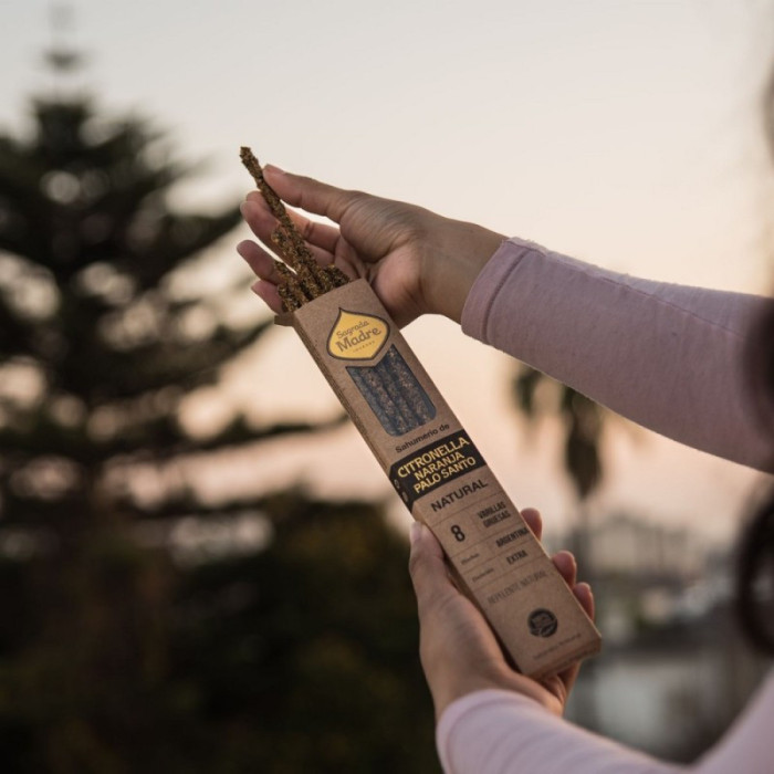 SAGRADA MADRE INCENSO NATURAL CITRONELA LARANJA PAU SANTO