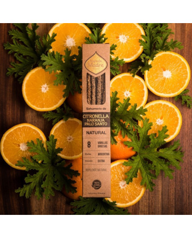 SAGRADA MADRE INCENSO NATURAL CITRONELA LARANJA PAU SANTO