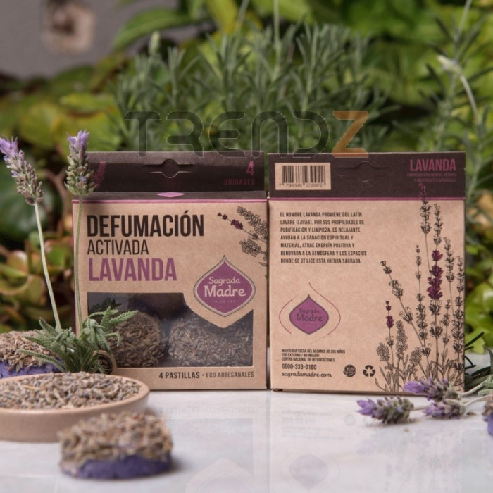 PASTILHAS DEFUMAÇÃO LAVANDA 4 UNIDADES - SAGRADA MADRE