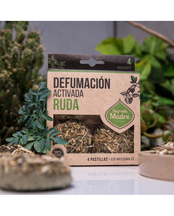 PASTILHAS DEFUMAÇÃO RUDA 4 UNIDADES - SAGRADA MADRE