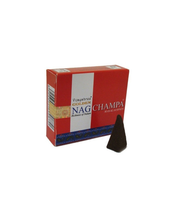 INCENSO NAG CHAMPA CONES GOLDEN 12 UNIDADES