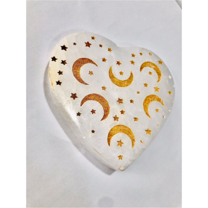 SELENITE BASE FORMA DE CORAÇÃO