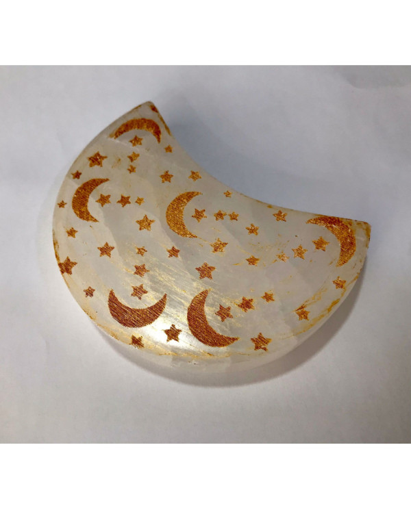 SELENITE BASE FORMA DE LUA