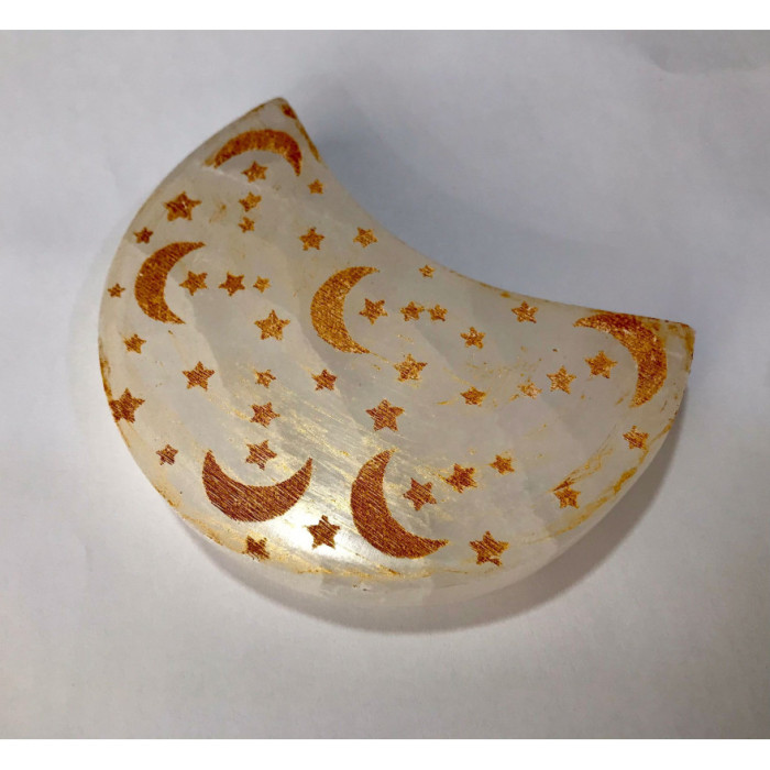 SELENITE BASE FORMA DE LUA