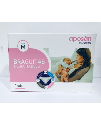 APOSAN ROPA INTERIOR DESECHABLE TALLA M 4 UNIDADES
