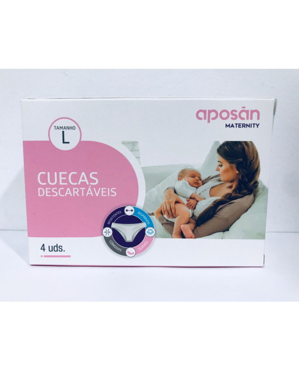 APOSAN ROPA INTERIOR DESECHABLE TALLA L 4 UNIDADES