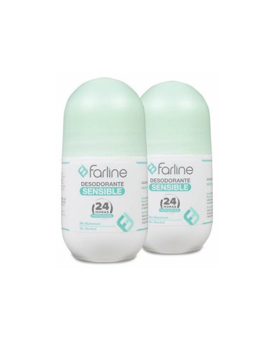 FARLINE DESODORANTE SENSIBLE 24H ROLL-ON DUPLO