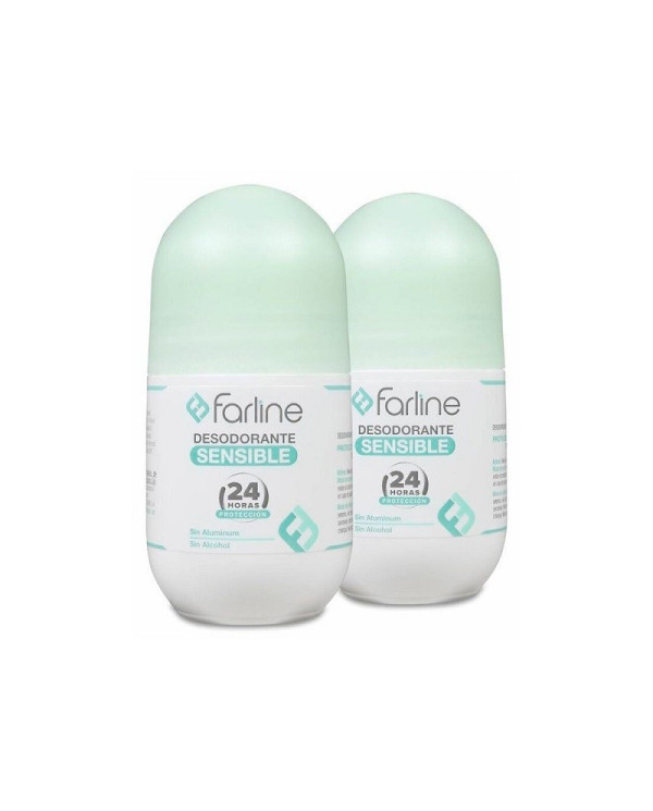 FARLINE DESODORANTE SENSIBLE 24H ROLL-ON DUPLO