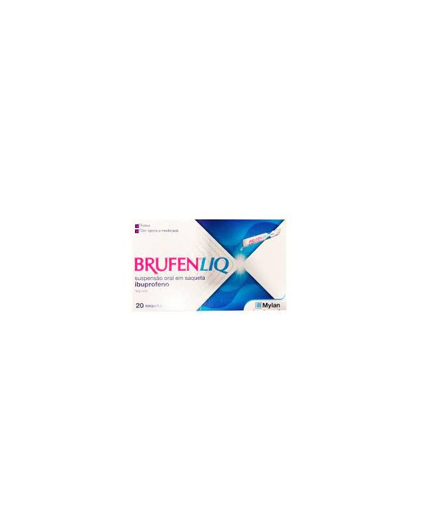 IBUPROFENO BRUFEN LIQ 200 MG 20 SAQUETAS
