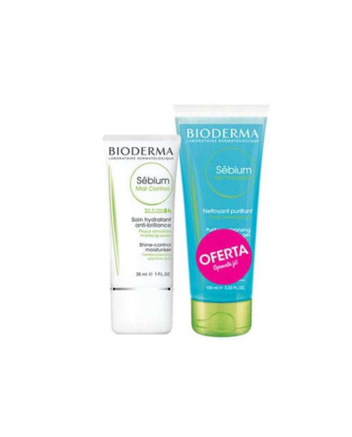 BIODERMA SEBIUM MAT CONTROL 30 ML + OFERTA GEL MOUSSANT 100 ML