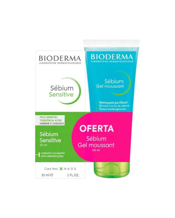 BIODERMA SEBIUM CREMA SENSIBLE 30 ML + GEL ESPUMOSO OFERTA 100 ML