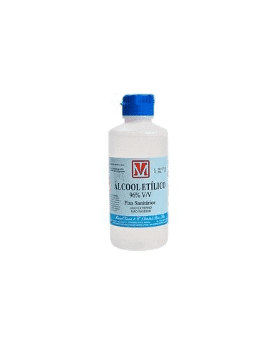ÁLCOOL ETÍLICO 96% V/V MANUEL VIEIRA 250 ML