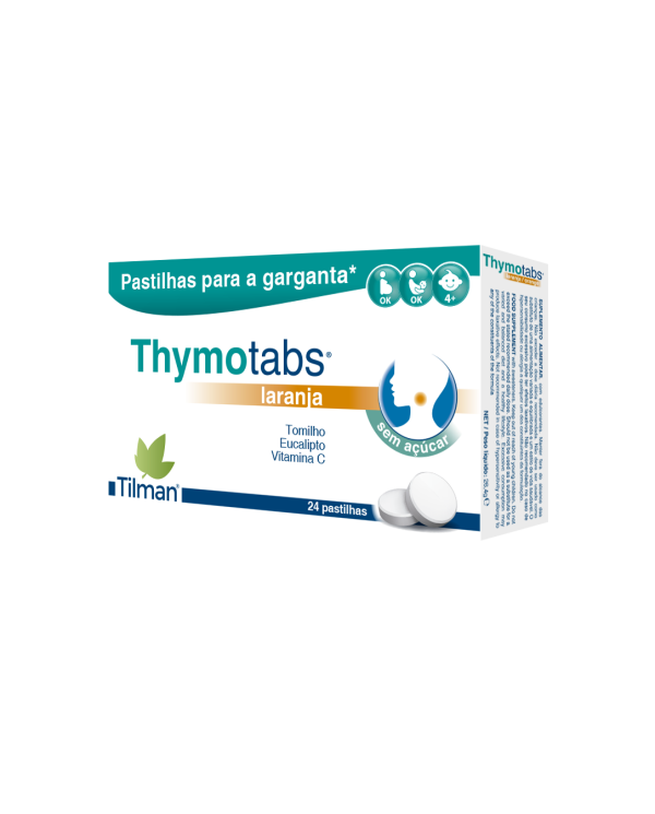 THYMOTABS LARANJA PASTILHAS PARA A GARGANTA