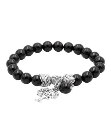 PULSEIRA ÓNIX + ÁRVORE DA VIDA- 8mm 1unid
