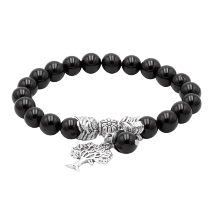 PULSEIRA ÓNIX + ÁRVORE DA VIDA- 8mm 1unid