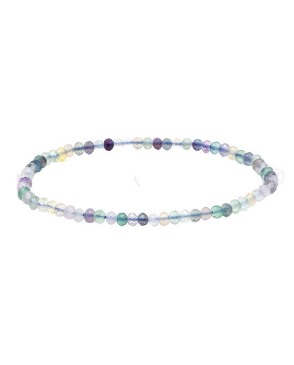 PULSEIRA FLUORITE ARCO IRIS 4MM 1un