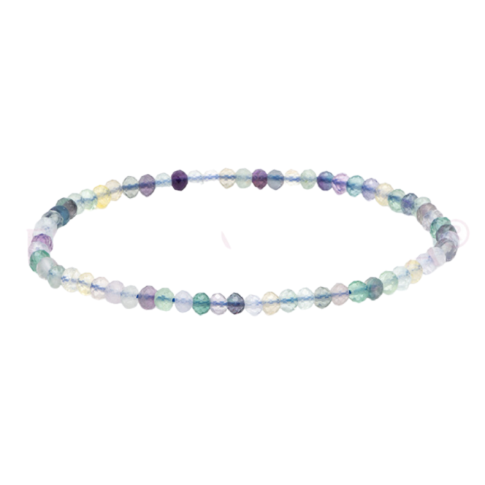 PULSEIRA FLUORITE ARCO IRIS 4MM 1un