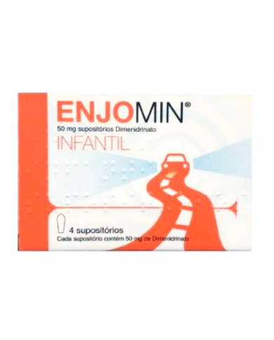 ENJOMIN INFANTIL 50 MG 4 SUPOSITÓRIOS
