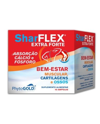SHARFLEX EXTRA FORTE – 40 AMPOLAS – PHYTOGOLD