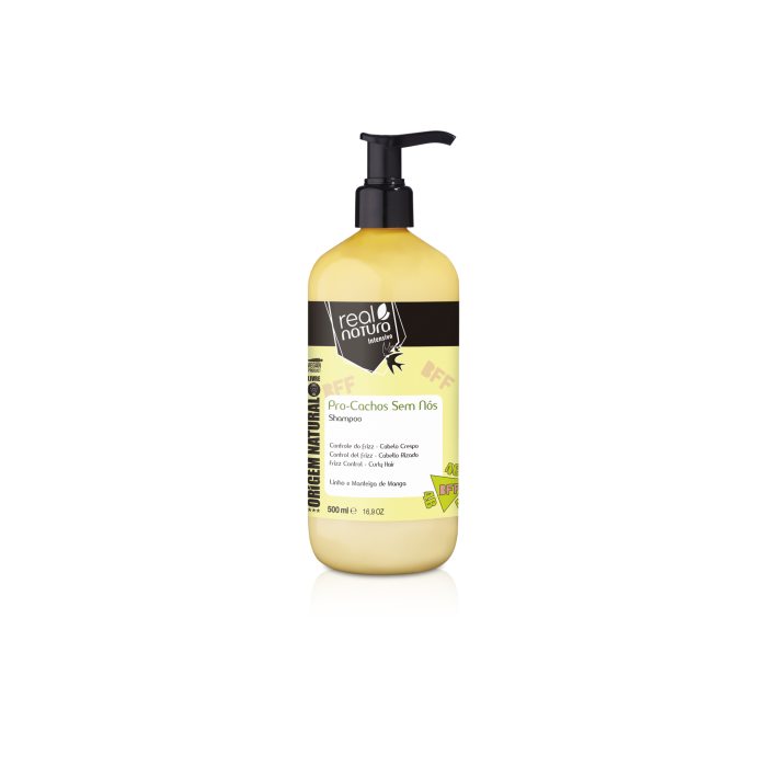 REAL NATURA CHAMPÔ BFF PRO-CACHOS SEM NÓS 500ML