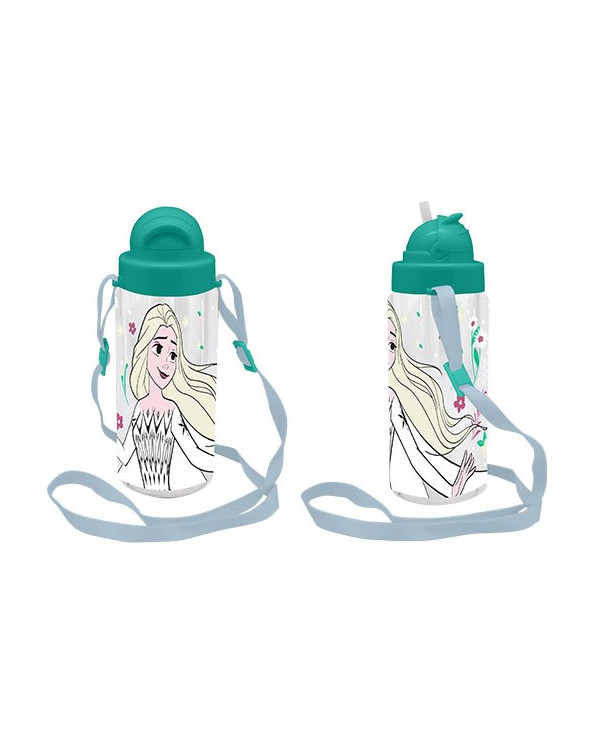 FROZEN GARRAFA TRITAN COM PALHINHA E ALÇA 500 ML