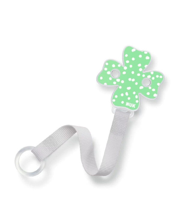 NUK CINTA CHUPETE DUO TRÉBOL VERDE 1 UNI