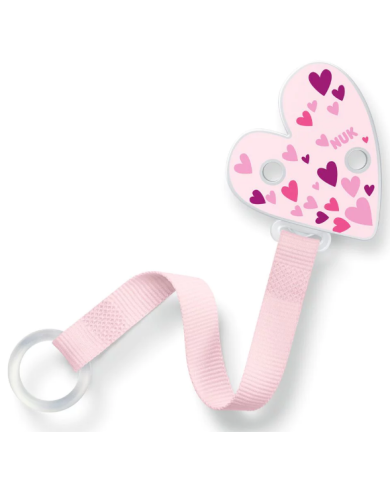 NUK CHUPETE CORAZON DUO ROSA CINTA 1 UNI