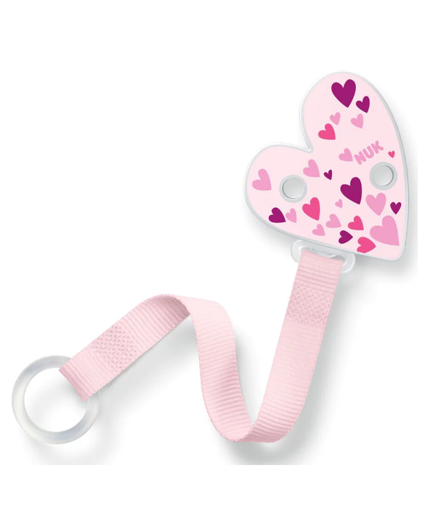 NUK CHUPETE CORAZON DUO ROSA CINTA 1 UNI
