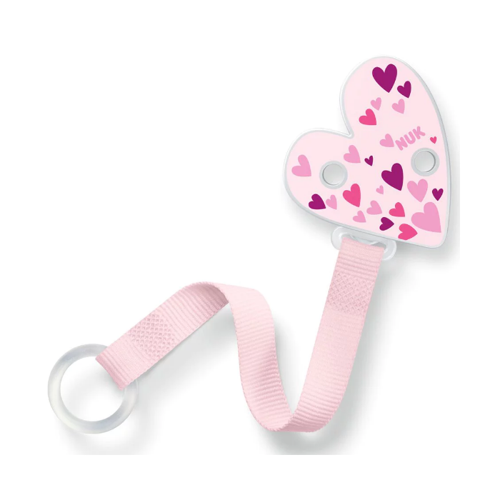 NUK CHUPETE CORAZON DUO ROSA CINTA 1 UNI