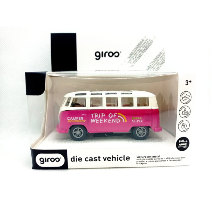 GIROS VAN PÃO DE FORMA ROSA