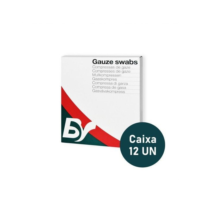 COMPRESAS DE GAS ESTÉRILES BV 10x10 cm 12 UNIDADES