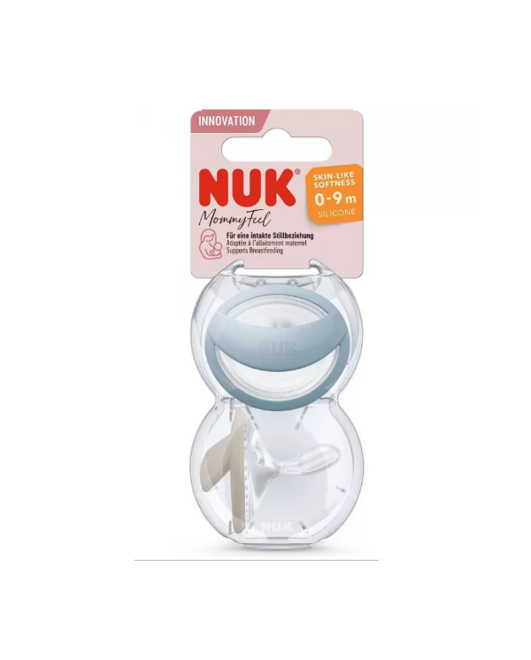 NUK CHUPETA SILICONE MOMMY FEEL AZUL  0-9 M 2 UNI