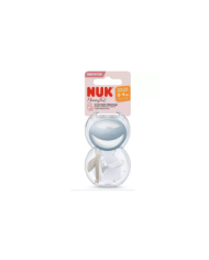 NUK CHUPETA SILICONE MOMMY FEEL AZUL  0-9 M 2 UNI