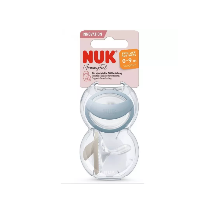 NUK CHUPETA SILICONE MOMMY FEEL AZUL  0-9 M 2 UNI