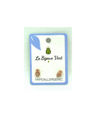 LE BIJOUX VERT BRINCOS SWAROVSKI HIPOALRGÉNICO A14