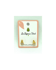LE BIJOUX VERT BRINCOS SWAROVSKI HIPOALRGÉNICO S1