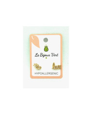 LE BIJOUX VERT BRINCOS SWAROVSKI HIPOALRGÉNICO S4